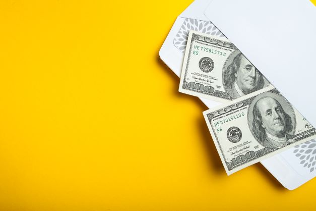 money in envelope
