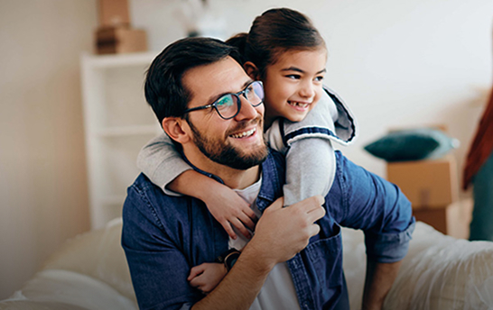 dad spending time with his daughter